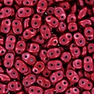 SuperDuo Beads 2.5x5mm Metalust Lipstick Red